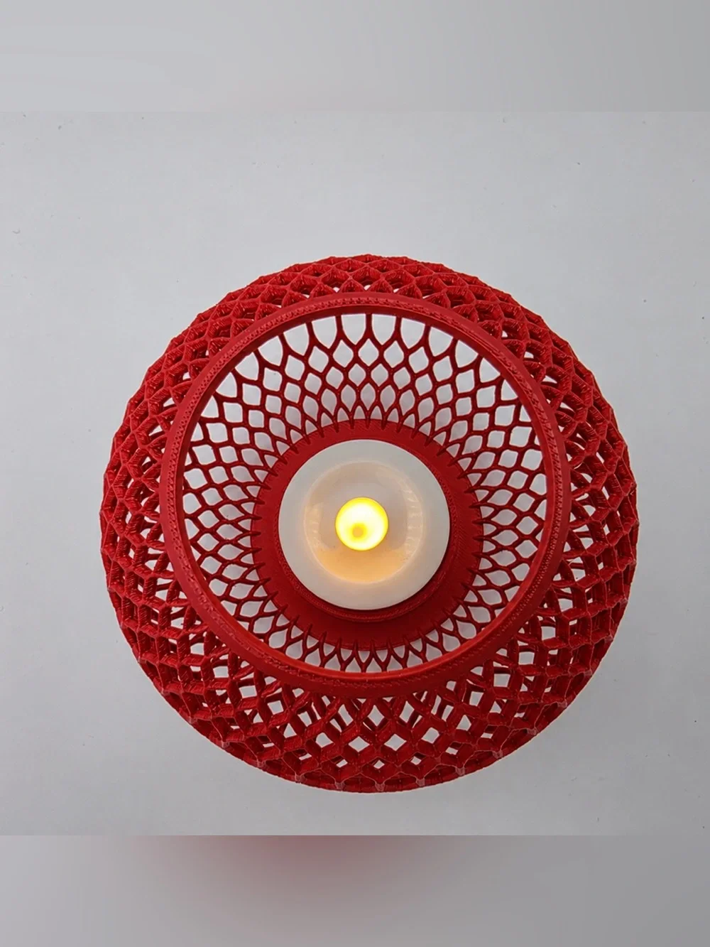 Red Decorative Candle Holder